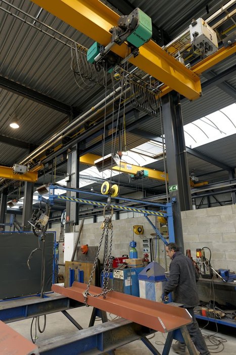 Belgium Metal workshops are fitted out with Verlinde overhead cranes.